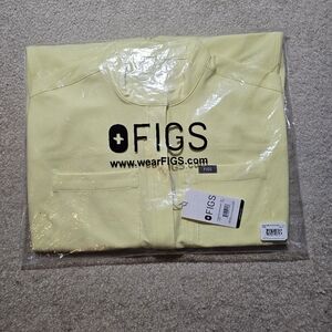 FIGS SUNLIGHT YELLOW RAFEALA CARGO SCRUB JUMPSUIT